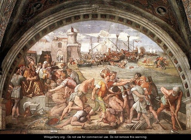The Battle of Ostia - Raffaelo Sanzio
