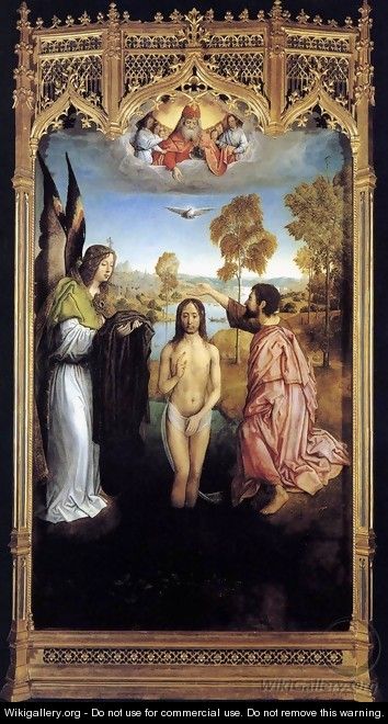 The Baptism of Christ - Juan De Flandes