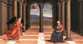 The Annunciation (Oddi altar, predella) - Raffaelo Sanzio