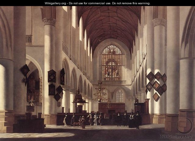 Interior of the St Bavo in Haarlem - Gerrit Adriaensz Berckheyde