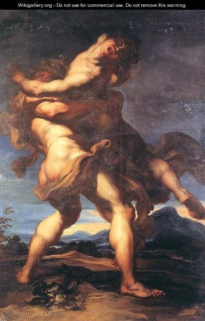 Hercules and Antaeus - Gregorio de Ferrari