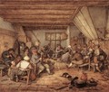 Feasting Peasants in a Tavern - Adriaen Jansz. Van Ostade