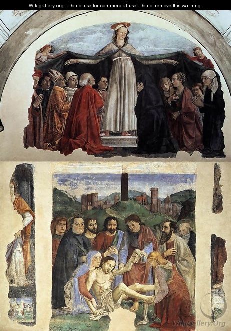 Madonna of Mercy and Lamentation - Domenico Ghirlandaio