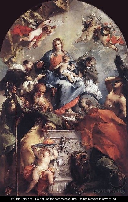Madonna and Child with Saints - Francesco Guardi