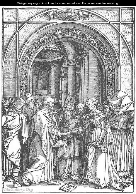 Life of the Virgin 6. Marriage of the Virgin - Albrecht Durer
