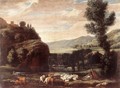 Landscape with Shepherds and Sheep - Pietro Paolo Bonzi