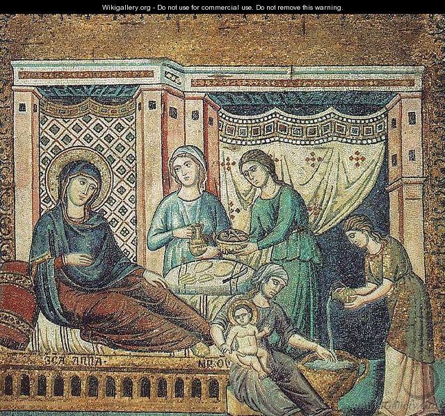 Nativity of the Virgin - Pietro Cavallini