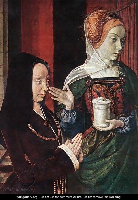 Mary Magdalen and a Donator - Unknown Painter