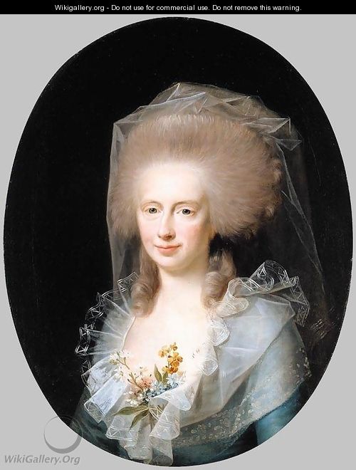 Portrait of Bolette Marie Lindencrone - Jens Juel