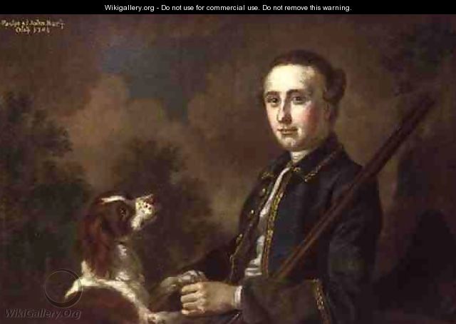 Portrait of Sir Henry Paulet St John Bt - Francis Hayman
