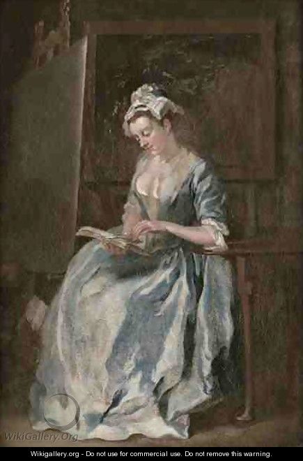 Portrait of a woman possibly the Artists wife - Francis Hayman