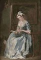 Portrait of a woman possibly the Artists wife - Francis Hayman