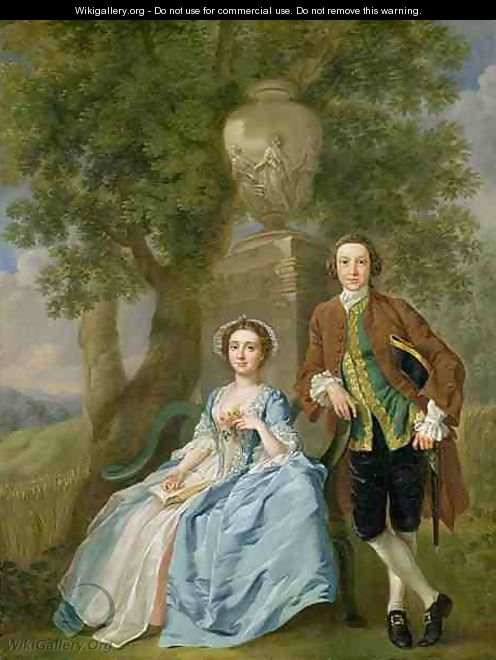 Portrait of George and Margaret Rogers - Francis Hayman