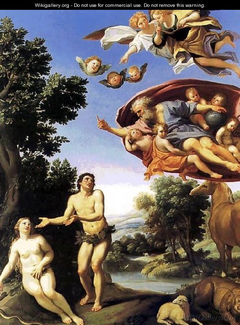 Adam and Eve - Domenichino (Domenico Zampieri)