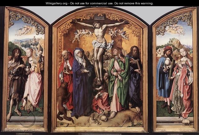 Crucifixion Altarpiece - Unknown Painter