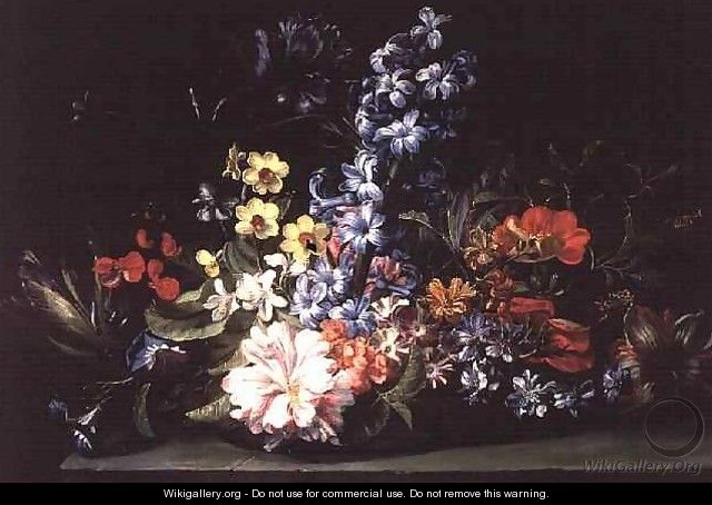 Basket of Flowers - Jan van den Hecke