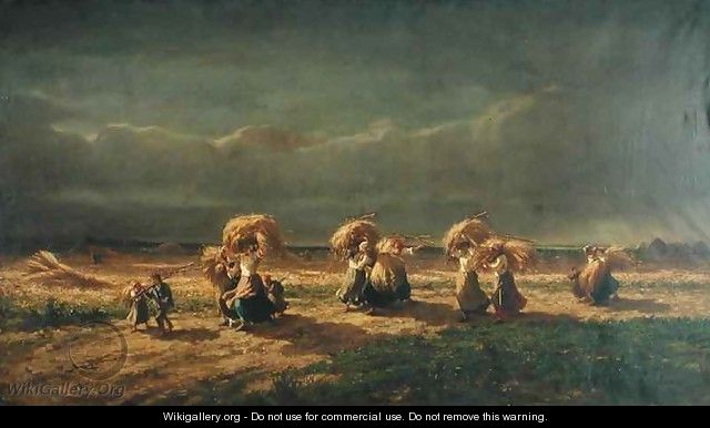 Gleaners at Chambaudoin - Pierre Edmond Alexandre Hedouin