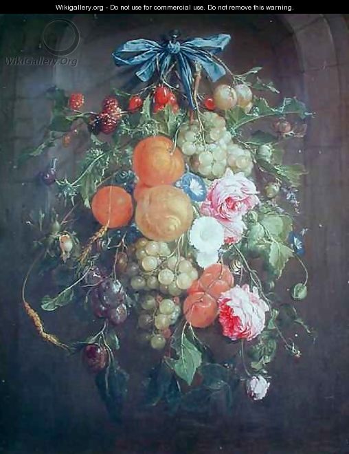 Still life with flowers and fruit 3 - Cornelis De Heem