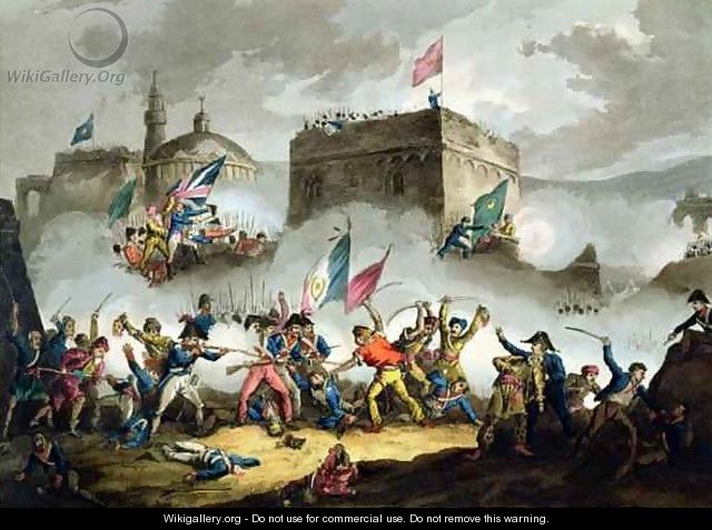 Defence of the breach at St Jean dAcre - (after) Heath, William