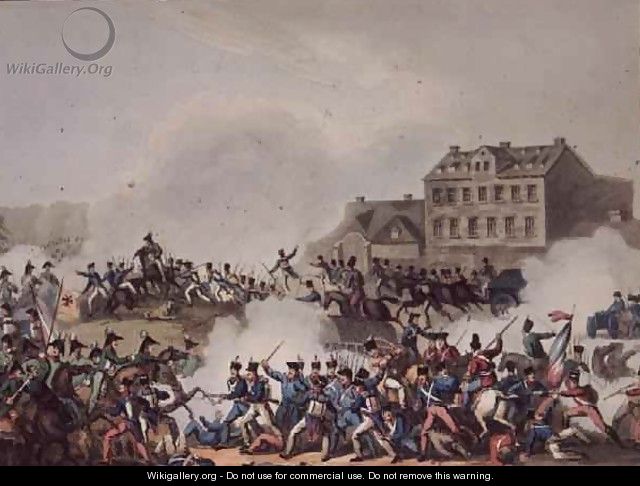 Battle of Leipsic Leipzig - (after) Heath, William