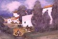 A Mediterranean Village - Sir Alfred East