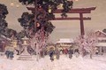 View of a Shinto Shrine - Sir Alfred East