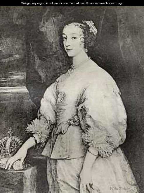 Henrietta Maria - (after) Dyck, Sir Anthony van
