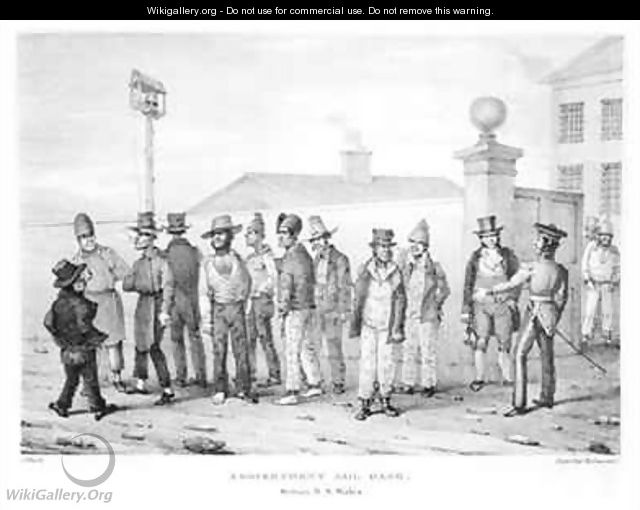 A Government Jail Gang Sydney New South Wales - Augustus Earle