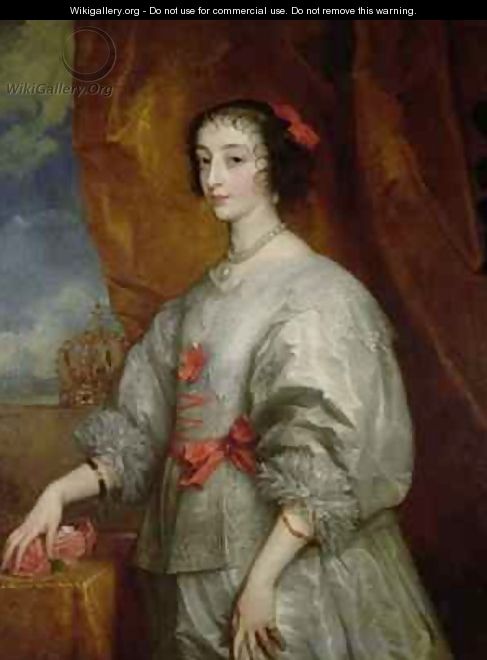 Queen Henrietta Maria 2 - (after) Dyck, Sir Anthony van