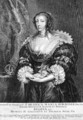 Portrait of Henrietta Maria 1609-69 Queen of England - (after) Dyck, Sir Anthony van