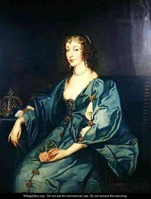 Queen Henrietta Maria - (after) Dyck, Sir Anthony van