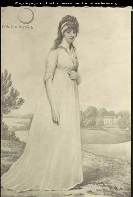 Portrait of the Hon Theresa Parker - Henry Edridge