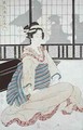 Seated Courtesan - Kikukawa Eizan