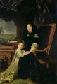 Francoise dAubigne 1635-1719 Marquise of Maintenon and her Niece Francoise dAubigne the Future Duchess of Noailles - Louis Ferdinand (the Younger) Elle