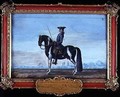 No 8 A piebald horse and rider from the Spanish Riding School the horse belonging to the late Prince of Schwartzenberg equerry to Emperor Charles VI - Baron Reis d' Eisenberg