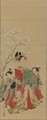 Beauties of the Seasons Spring Edo Period - Hosoda Eishi