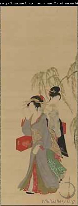 Beauties of the Seasons Summer Edo Period - Hosoda Eishi