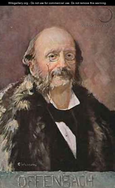 Portrait of Jacob Offenbach German composer - Albert Eichhorn