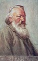Portrait of Johannes Brahms German composer - Albert Eichhorn