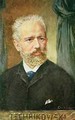 Portrait of Piotr Ilyich Tchaikovsky 1840-1893 Russian composer - Albert Eichhorn