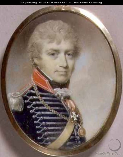 Portrait Miniature of Sir Charles Burrell Blunt - George Engleheart