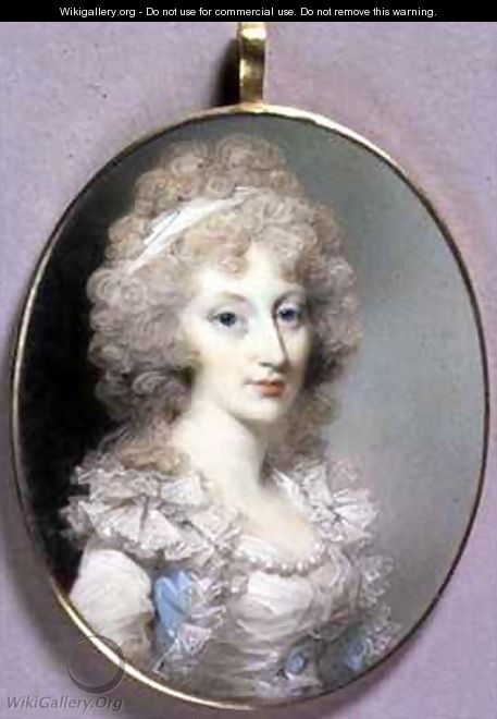 Portrait Miniature of Elizabeth Blunt - George Engleheart