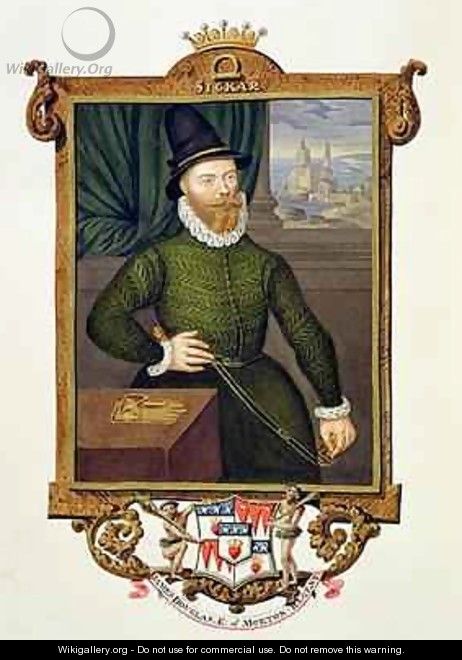 Portrait of James Douglas 4th Earl of Morton from Memoirs of the court of Queen Elizabeth - Sarah Countess of Essex