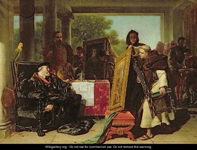 Emperor Charles V 1500-58 at the Convent of Yuste - Alfred Elmore