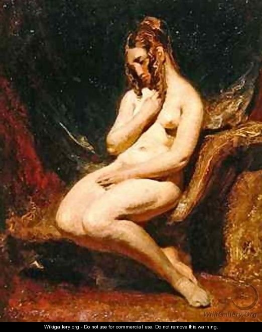 Female nude from the side - William Etty