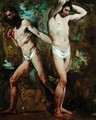 Two Standing Male Nudes - William Etty