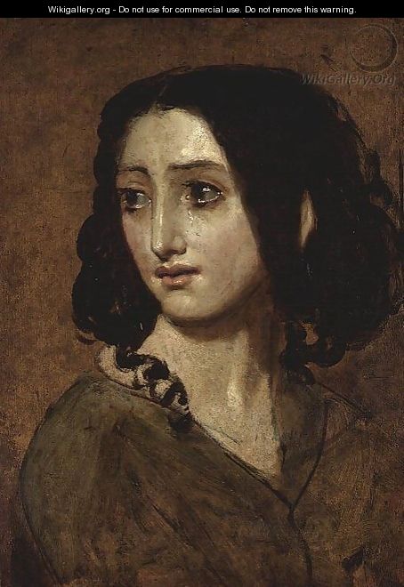 Study of Mlle Rachel - William Etty - WikiGallery.org, the largest ...