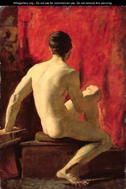 Seated Male Model - William Etty