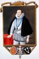 Portrait of Gilbert Talbot 7th Earl of Shrewsbury from Memoirs of the Court of Queen Elizabeth - Sarah Countess of Essex