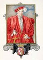 Portrait of Henry Howard Earl of Surrey from Memoirs of the Court of Queen Elizabeth - Sarah Countess of Essex